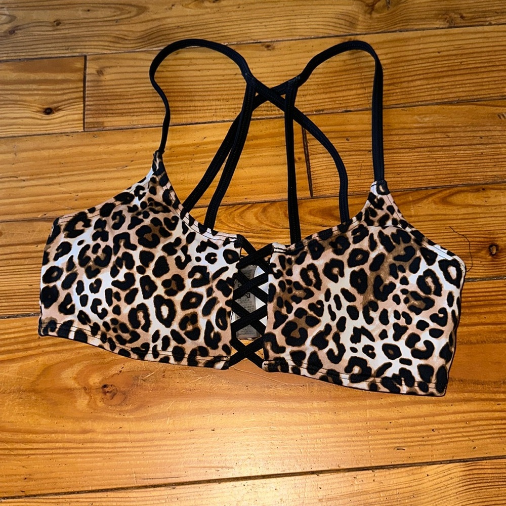 Pink Bikini Leopard Top